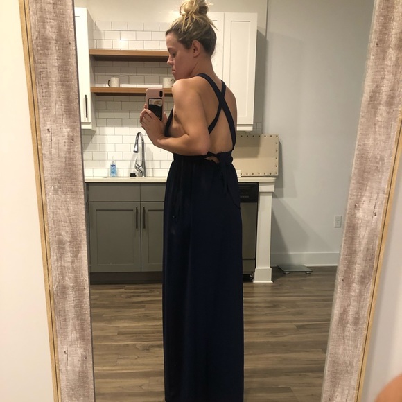 Lulu’s Navy Blue Maxi Gown - Picture 5 of 6